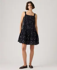 リーバイス レディース トップス ワンピース フラワー柄 ミニ フラワー Levis Premium Womens Kate Floral Square Neck Mini Dress Angelaのサムネイル