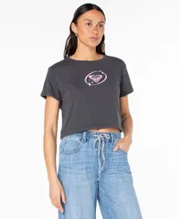 ロキシー レディース トップス シャツ 半袖 Roxy Womensaturn ClassicBT ShortSleeve TShirt Phantomのサムネイル