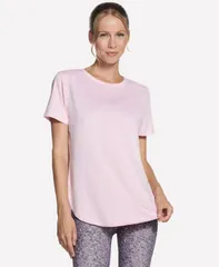 スケッチャーズ レディース トップス Tシャツ Skechers Womens Godri Swiftunic TShirt Pink Sugar Heather ヘザーのサムネイル