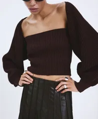 マンゴ レディース アウター ニット・セーター MANGO Womens 2Piece Knit Set Plum プラムのサムネイル