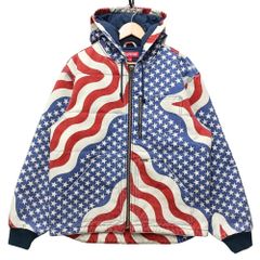 SUPREME シュプリーム 26SS Flag Quilted Hooded Work Jacket 星条旗柄 
