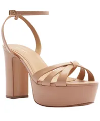 アレッツォ レディース シューズ サンダル プラットフォーム Arezzo Womens Veronica Platform Round Toe Sandals True Sand サンドのサムネイル