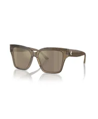 ジミーチュー レディース アクセサリー サングラス・アイウェア Jimmy Choo Womens Rectangle Sunglasses JC5003F Transparent Brown Gliのサムネイル