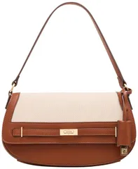 アンクライン レディース バッグ Anne Klein Small Belted Convertible Shoulder Bag Tan CreamHazelnut クリームのサムネイル
