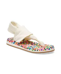 サヌーク レディース シューズ サンダル Sanuk Bubble Sling Women Sandals Rainbow confettiのサムネイル