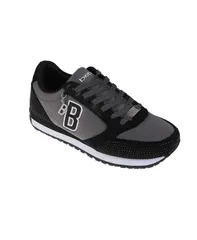 ベベ レディース シューズ スニーカー Bebe Womensneaker with Embellised Upper andangle Charm Blackgrey ブラックのサムネイル