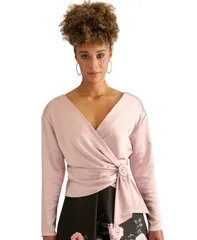 ミューズ レディース トップス シャツ Vネック 長袖 Muse Womens VNeck LongSleeve Top BLUSH ブラッシュのサムネイル