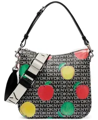 ダナ キャラン ニューヨーク レディース バッグ DKNY Nessa Small Zipper Crossbody Bag Black LogoBlack ブラックのサムネイル