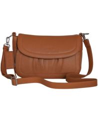 만시니 여성 가방 미니 Mancini Charlotte Mini Organizer Crossbody Bag Camel 카멜