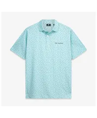 フットジョイ メンズ トップス ポロシャツ プリント FootJoy Mens MintHE PLAYERS All Over Print ProDry Polo Shirt Mint ミントのサムネイル