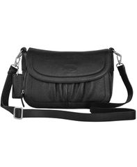 만시니 여성 가방 미니 Mancini Charlotte Mini Organizer Crossbody Bag Black 블랙
