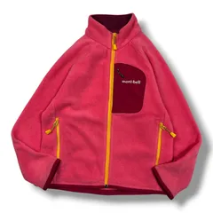 mont-bell モンベル クリマプラス100 ジャケット フリース ブルゾン ピンク アウトドア キッズ 120