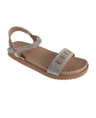ベベ レディース シューズ サンダル Bebe Womensandal with Rhinestonembellished Upper Elegant and Comfortable Nudeのサムネイル