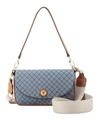 ナインウェスト レディース バッグ Nine West Womens Rigina Flap Shoulder Crossbody Bag Chambray Logo Brandyのサムネイル
