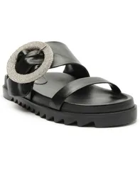 アレッツォ レディース シューズ サンダル Arezzo Womens Calliembellished Flatform Sandals Black ブラックのサムネイル
