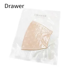 ドゥロワー DrawerDロゴ ニットマスク ベージュ FREEサイズ 総柄 ロゴ コットンのサムネイル