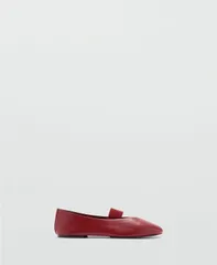 マンゴ レディース シューズ パンプス レザー MANGO Womenstrap Leather Shoes Red レッドのサムネイル