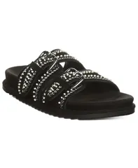 ベアパウ レディース シューズ サンダル BEARPAWomens Anya Round Toe Sandals Black ブラックのサムネイル