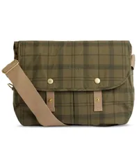バブアー メンズ バッグ コットン Barbour Mens Transport Reiver Cotton Crossbody Bag Dusky Green Tartan グリーンのサムネイル