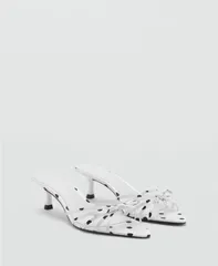 マンゴ レディース シューズ サンダル ドット MANGO Womens PolkaDot Strap Sandals White ホワイトのサムネイル