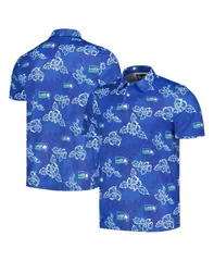 レインスプーナー メンズ トップス ポロシャツ Reyn Spooner Mens Royal Seattle Seahawks Throwback Pua Performance Polo Shirのサムネイル