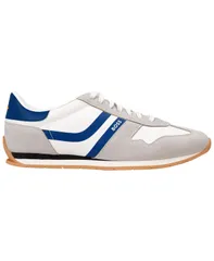 ヒューゴボス メンズ シューズ スニーカー レース BOSS by Hugo Boss Mens LaceUp Low Profile Sneakers Open Gray グレーのサムネイル