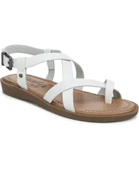 ブローフィッシュマリブ レディース シューズ サンダル Blowfish Malibu Womens Devon 3 Toe Loop Strappy Flat Sandals White Fauxのサムネイル