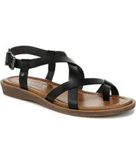 ブローフィッシュマリブ レディース シューズ サンダル Blowfish Malibu Womens Devon 3 Toe Loop Strappy Flat Sandals Black Fauxのサムネイル