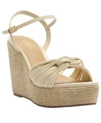 アレッツォ レディース シューズ サンダル Arezzo Womens Charlotte Wedge Sandal Panacotaのサムネイル