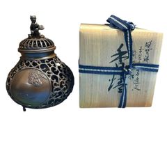 骨董】有田焼 伊万里 染錦 瑠璃金彩 花文 花瓶 明治〜大正期 - メルカリ