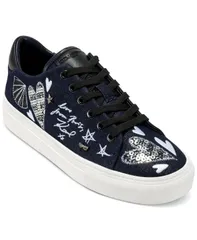 カール ラガーフェルド レディース シューズ スニーカー KARLAGERFELD PARIS Womens Cate Ikonic Sneakers Dark NavyBlue ネイビーのサムネイル