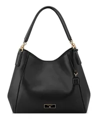 ナインウェスト レディース バッグ Nine West Deacon Triple Compartment Large Shoulder Bag Black ブラックのサムネイル