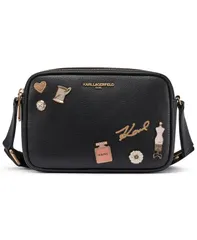 カール ラガーフェルド レディース バッグ KARLAGERFELD PARIS Maybelleast West Small Crossbody Bag BlackGold ブラックのサムネイル