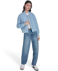 リーバイス レディース アウター ジャケット・ブルゾン Levis Womens Lightweight Bomber Jacket Blue ブルーのサムネイル