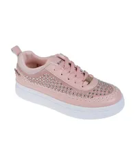 ベベ レディース シューズ スニーカー Bebe Womensneaker with Pearl and Rhinestonembellished Upper Blush ブラッシュのサムネイル