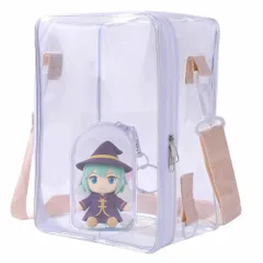 Anopono 痛バッグ 見せバッグ ぬいぐるみ用 ショルダーバッグ 透明 大容量 推し活 ぬいポーチ ぬいぐるみ用小ポーチセットのサムネイル