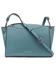 캘빈 클라인 여성 가방 Calvin Klein Garnet Small Zipper Crossbody Handbag Steel Teal 틸