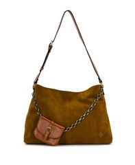 파트리시아나슈 여성 가방 스웨이드 Patricia Nash Liora Large Suede Slouchy Tote Handbag Cognac