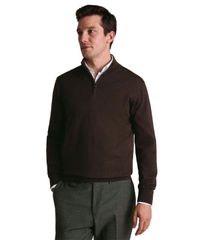 찰스 티릿 남성 아우터 니트 스웨터 울 긴팔 Charles Tyrwhitt Mens LongSleeve QuarterZip Merino Wool Sweater