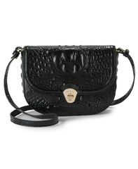 브란민 여성 가방 Brahmin Portia Melbourne Small Crossbody Handbag Black 블랙