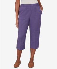 알프레드 다너 레이디스 하의 캐주얼 팬츠 쁘띠 캡 Alfredunner Petite Grand Bazaar Textu red PullOn Capris Pants
