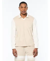 セルジオタッキーニ メンズ トップス ポロシャツ Sergio Tacchini Mens Alvar Long Sleeve Polo Fogのサムネイル