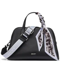 ダナ キャラン ニューヨーク レディース バッグ DKNY Lilah Small Satchel Crossbody Bag BlackSilver ブラックのサムネイル