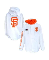 ミッチェルネス メンズ アウター ジャケット・ブルゾン フーデッドジャケットール Mitchell Ness Mens White San Francisco Giants Big Tall Fullのサムネイル