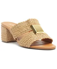 アレッツォ レディース シューズ サンダル Arezzo Womens Jackie Mid Block Sandal Areiaのサムネイル
