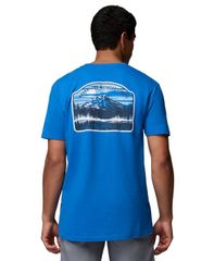 コロンビア メンズ トップス Tシャツ プリント コットン グラフィック Columbia Mens Mountain Stream Graphic Print Cotton TShirt Vivid