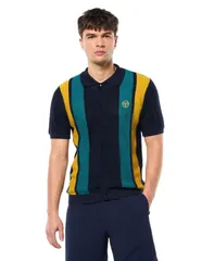 セルジオタッキーニ メンズ トップス ポロシャツ ニット Sergio Tacchini Mens Montell Knit Polo Shirt Maritime blue ブルーのサムネイル