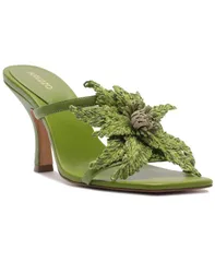 アレッツォ レディース シューズ サンダル フラワー柄 フラワー Arezzo Womens Cali Floral High Stiletto Sandals Pulse Green グリーンのサムネイル
