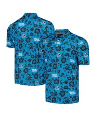 レインスプーナー メンズ トップス ポロシャツ Reyn Spooner Mens Blue Carolina Panthers Pua Performance Polo Shirt Blue ブルーのサムネイル