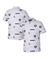 レインスプーナー メンズ トップス ポロシャツ Reyn Spooner Mens White Las Vegas Raiders Pua Performance Game Day Polo Shirのサムネイル